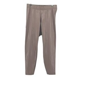 Old Navy Faux Leather Leggings‎ Womens Large High Waisted Pull On Brown Pants